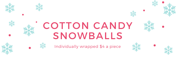 Cotton Candy Snowballs from Yours Truly