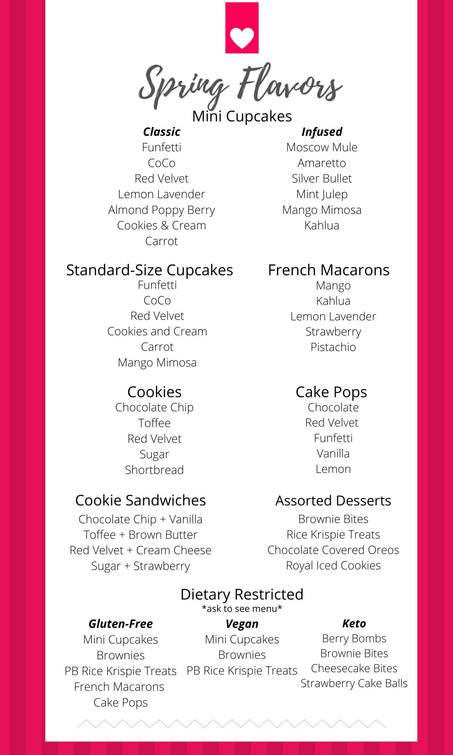 Flavors Large Sign Print